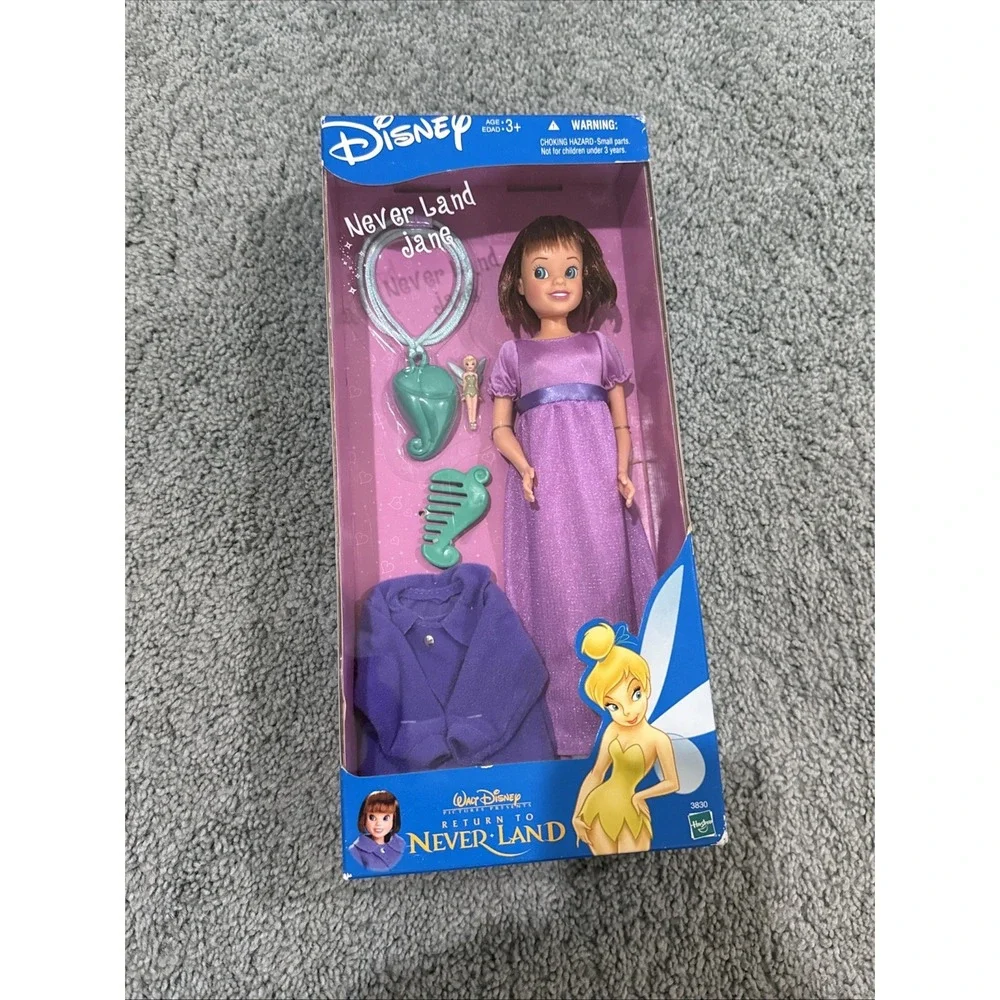 Disney Return To Neverland Jane Doll Rare Disney 2002 NIB Factory Sealed NEW